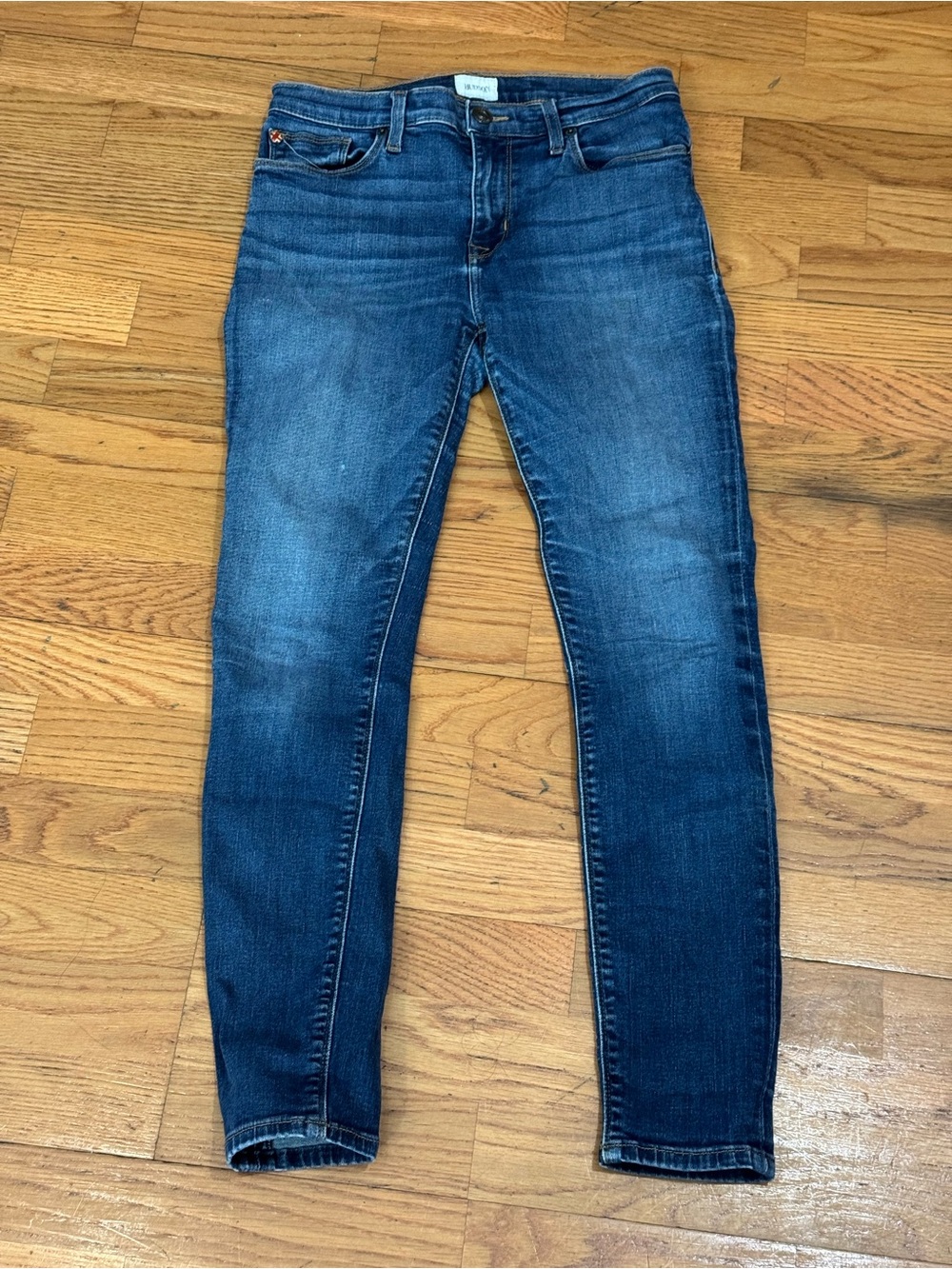 Hudson Natalie Super Skinny Jeans Indigo Denim, very stretchy women’s size 28